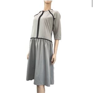 NEW PR Petite Ruelle minimalist 3/4 sleeve midi dress